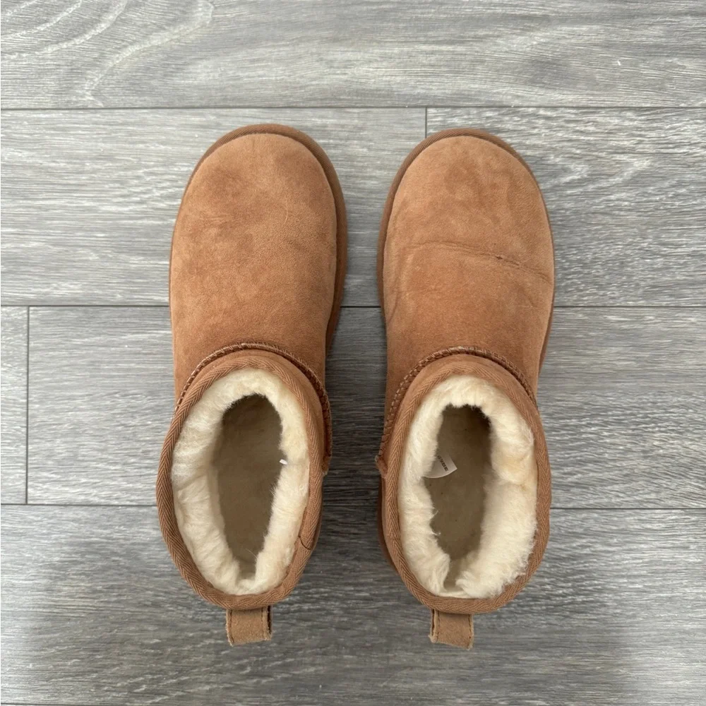 UGG Chestnut Ultra Mini Boots 7 - Picture 4 of 9